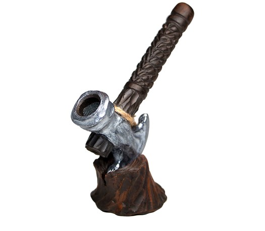 MamaJah Axe Pipe with Kickhole 12 cm - Waterpijp-bong.nl