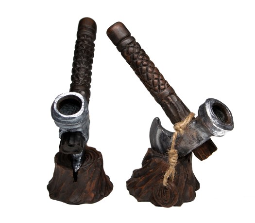 MamaJah Axe Pipe with Kickhole 12 cm - Waterpijp-bong.nl