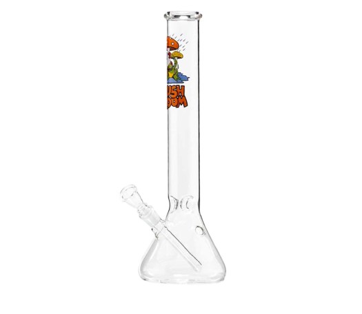 Mushroom Beaker Long Glass Ice Bong - www.waterpijp-bong.nl
