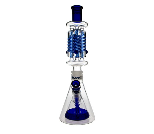 Phoenix Defcon Triple Freezable Coil Bong - Blue