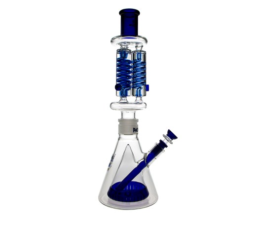 Phoenix Defcon Triple Freezable Coil Bong - Blue