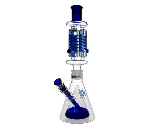Phoenix Defcon Triple Freezable Coil Bong - Blue