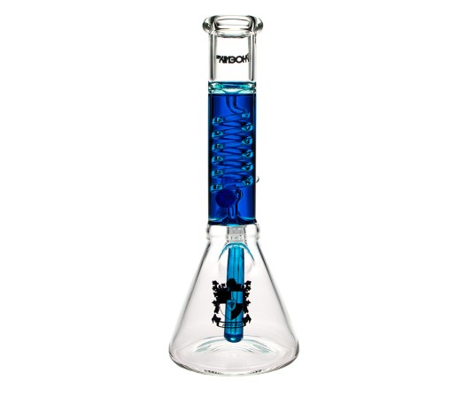 Phoenix Spiral Triple Freeze Bong - Blue
