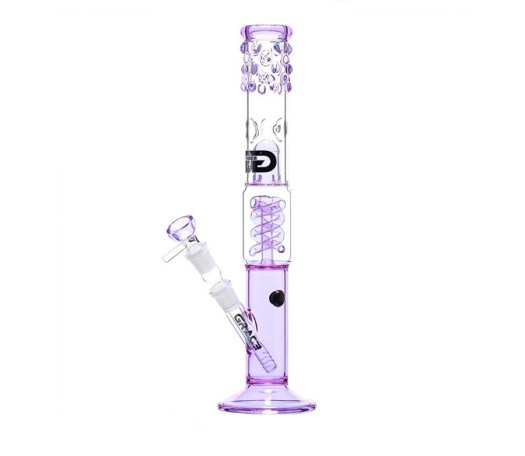 Purple Cane Spiral Percolator GG Bong