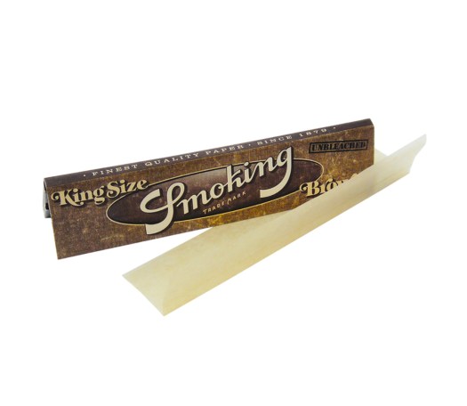 Smoking Brown Rolling Papers King Size - Waterpijp-bong.nl