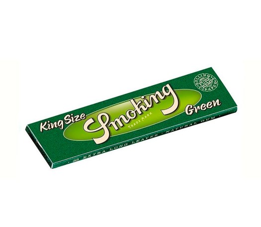 Smoking Green King Size Lange Vloei - Waterpijp-bong.nl