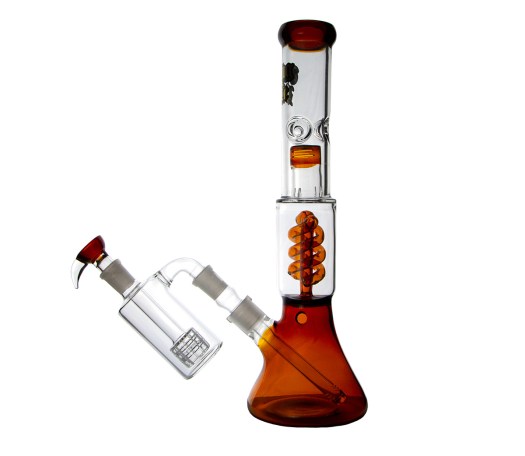 Thug Life OG Series Perc Bong Amber + precooler