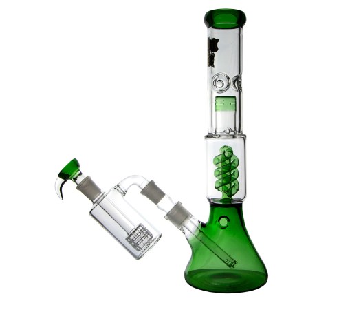 Thug Life OG Series Perc Bong Green + precooler