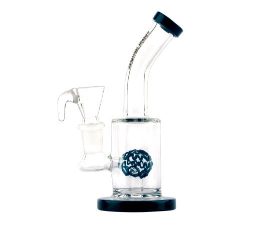 Thug Life Sphere Bubbler Blue 17 cm - Waterpijp-bong.nl