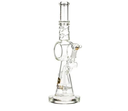 Tsunami Glass Donut Sprinkler Ice Bong 18" Clear - Waterpijp-bong.nl