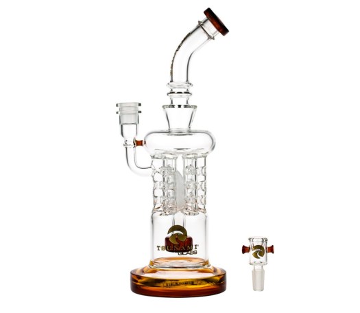 Tsunami Sprinkler Showerhead Rod Perc Recycler Bong - Waterpijp-bong.nl