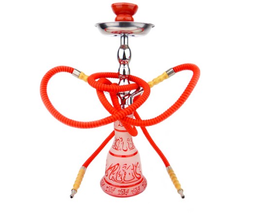Arabische Shisha Waterpijp 2 slangen rood