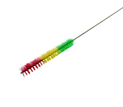 Waterpijp Borstel Stainless 57cm rood/groen