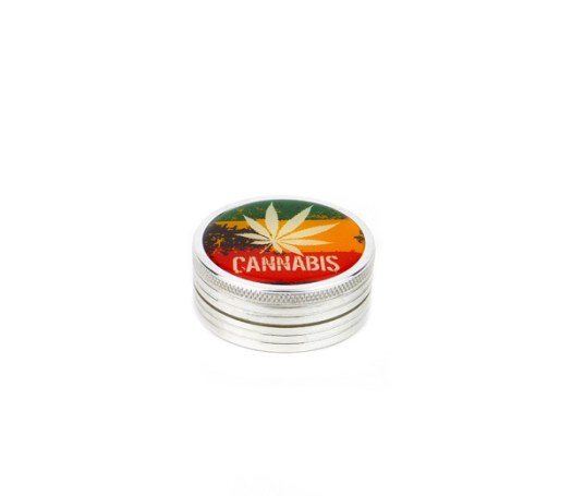 Cannabis Rasta Color Grinder 50mm metaal