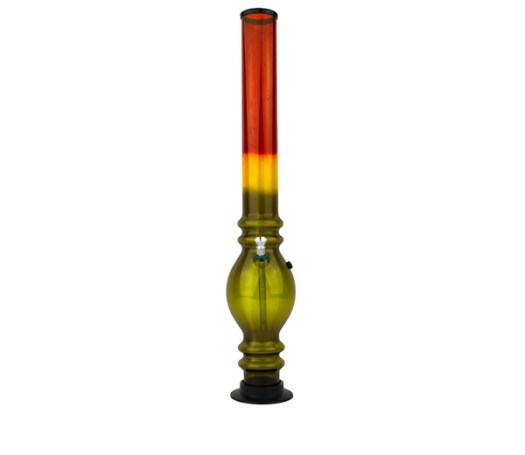 Drupal Acryl Bong 55cm rasta - www.waterpijp-bong.nl