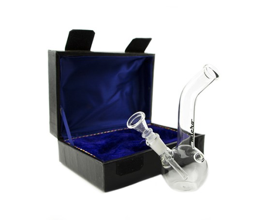 Glazen Bong Micro in opbergdoos - www.waterpijp-bong.nl