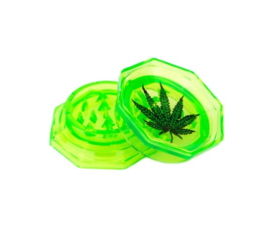 Grinder Leaf 53mm 2 parts groen