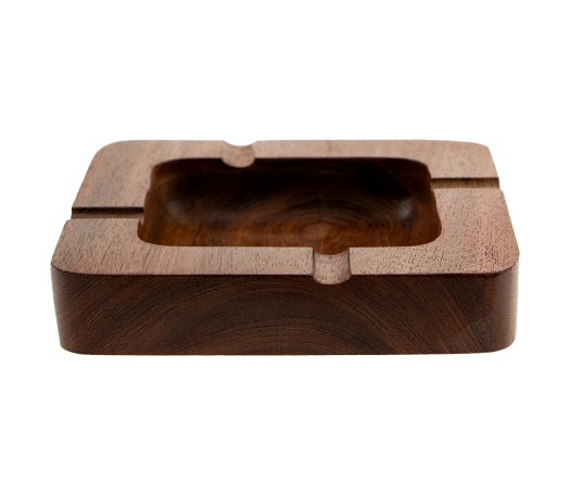 Wooden Square Ash Tray - Natuurlijk houten asbak