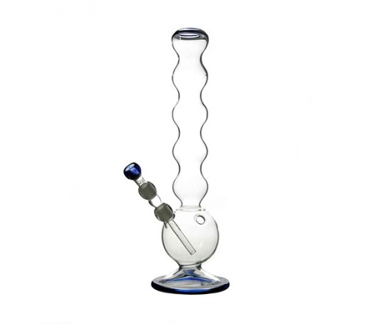 Wave Boost Glass Bong transparant