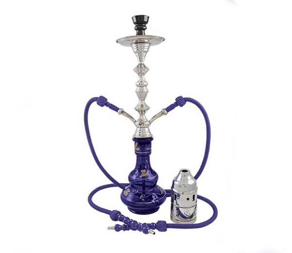 Shisha Cairo Waterpijp 2 slangen blauw