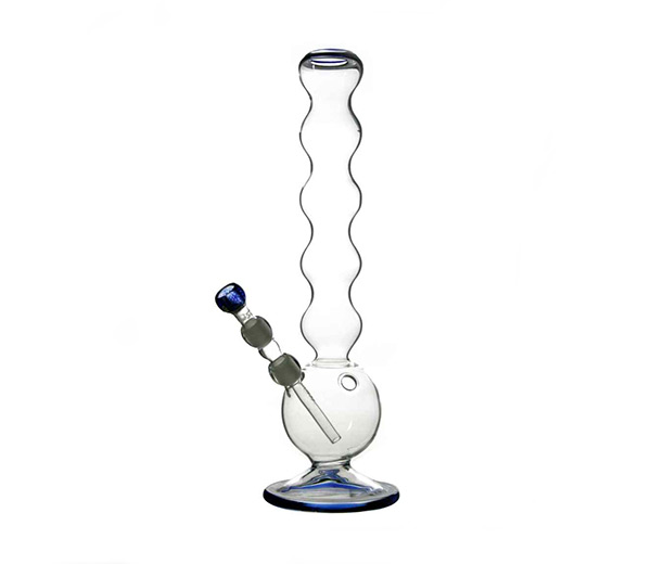 Wave Boost Glass Bong transparant